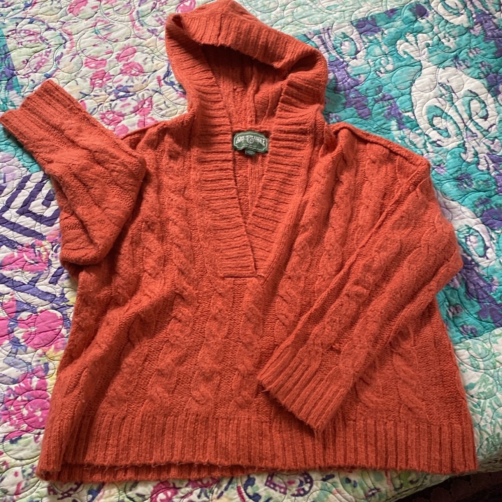 Oversized pullover hoodie sweater